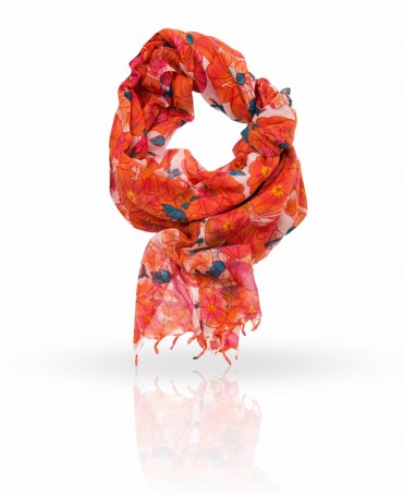 Палантин Женский W-LOTUS/RED